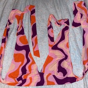 2 piece bell bottom legging set